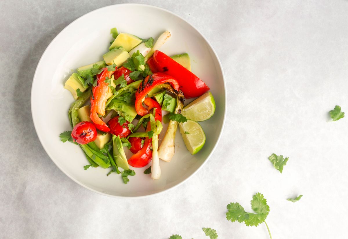 Keto Griddled Vegetable and Avocado Salad