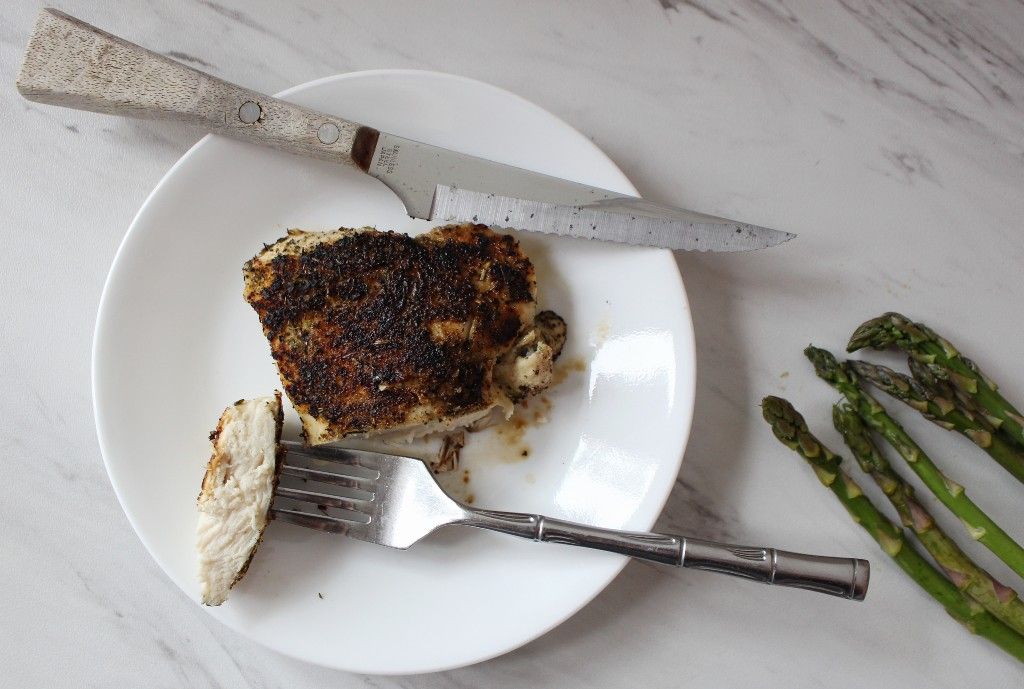 Keto Simple Grilled Chicken w Air Fried Apsaragus