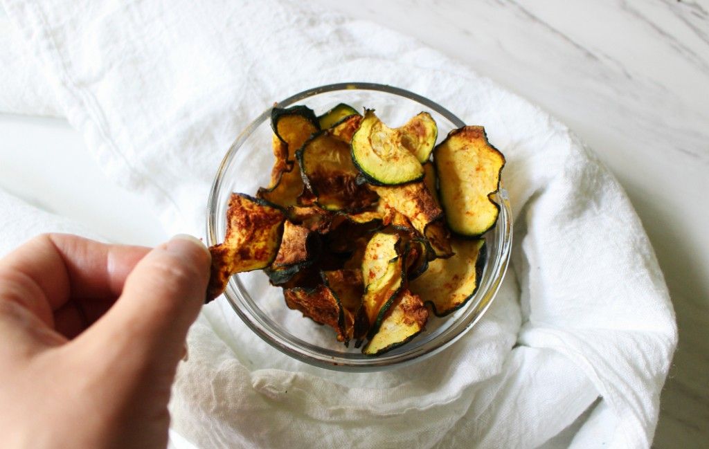 Keto Savory Air Fryer Zucchini Chips