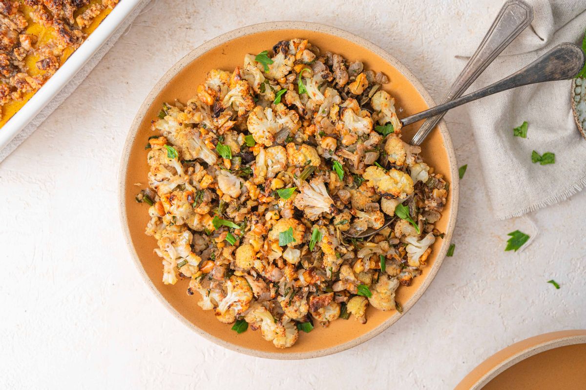 Keto Cauliflower Stuffing