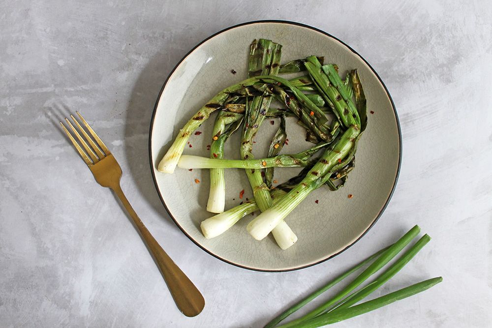 Keto Charred Scallions