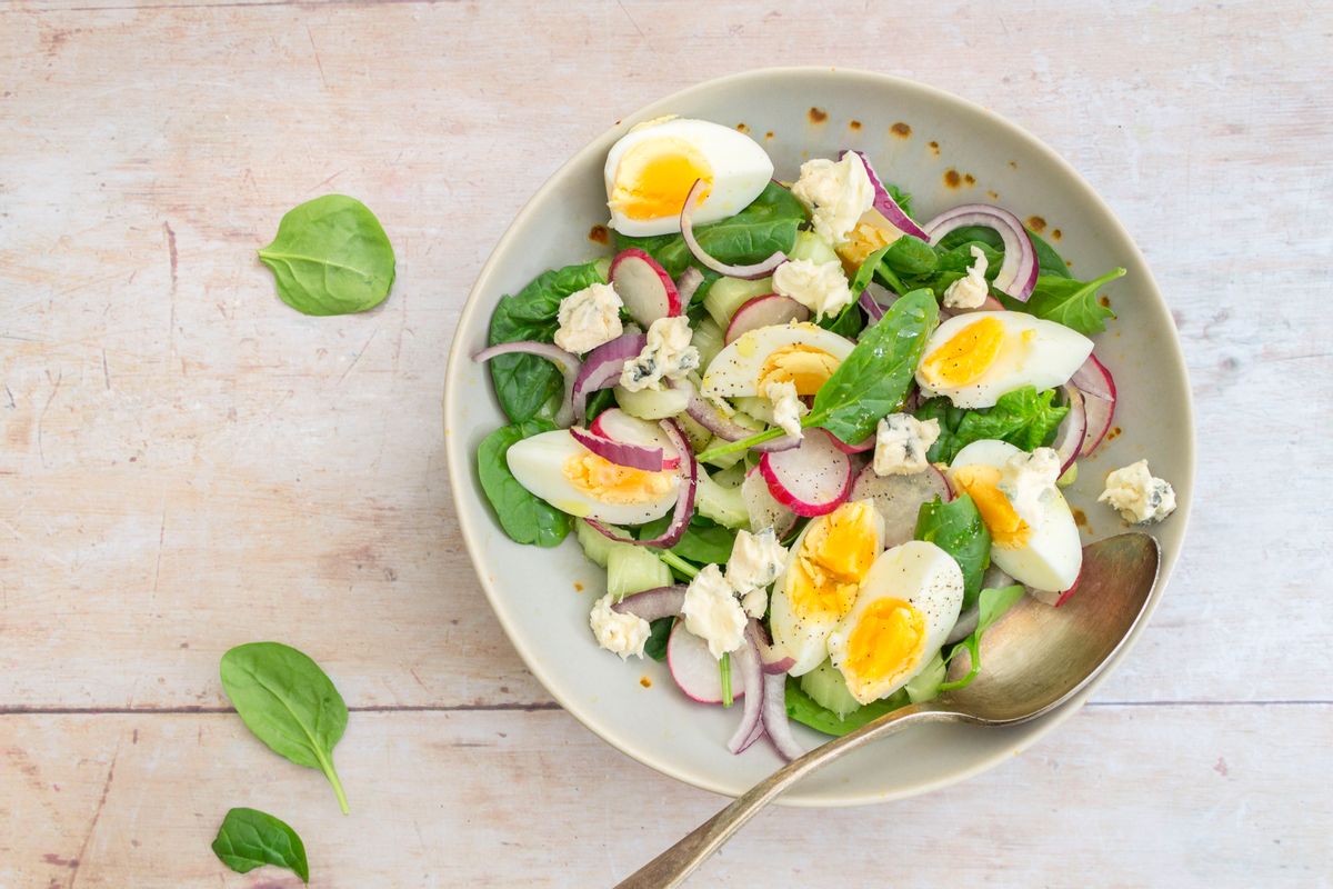 Keto Egg and Blue Cheese Salad