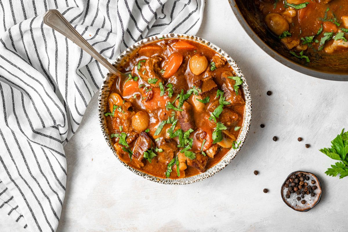 Keto Beef Bourguignon (French Beef Stew)