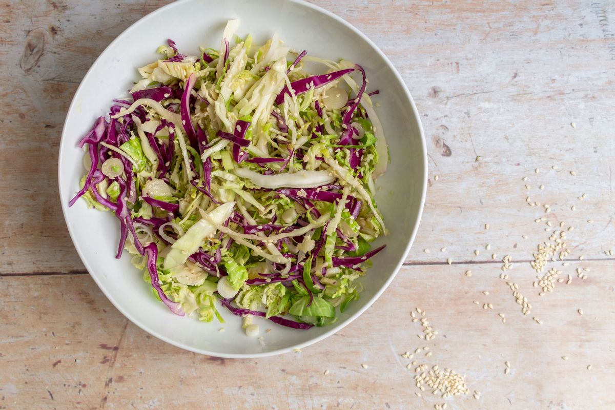 Keto Sesame Sprout Slaw