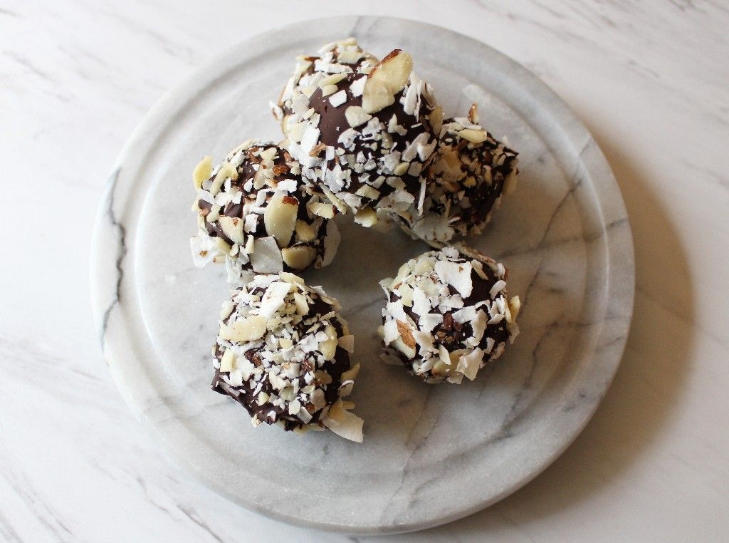 Keto Almond Coconut Cheesecake Truffles