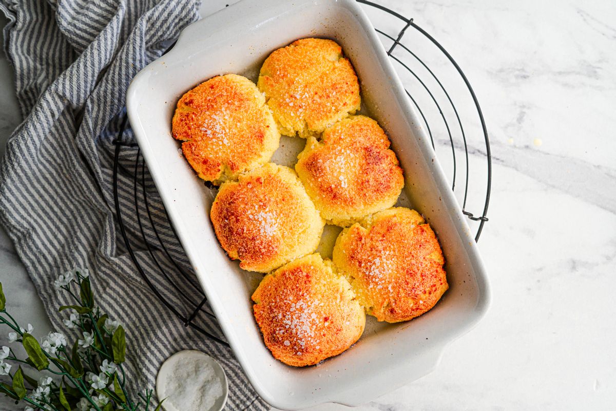 Flaky Buttery Keto Fathead Biscuits