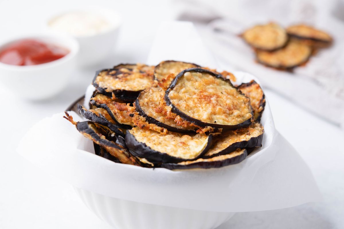 Easy Keto Eggplant Chips