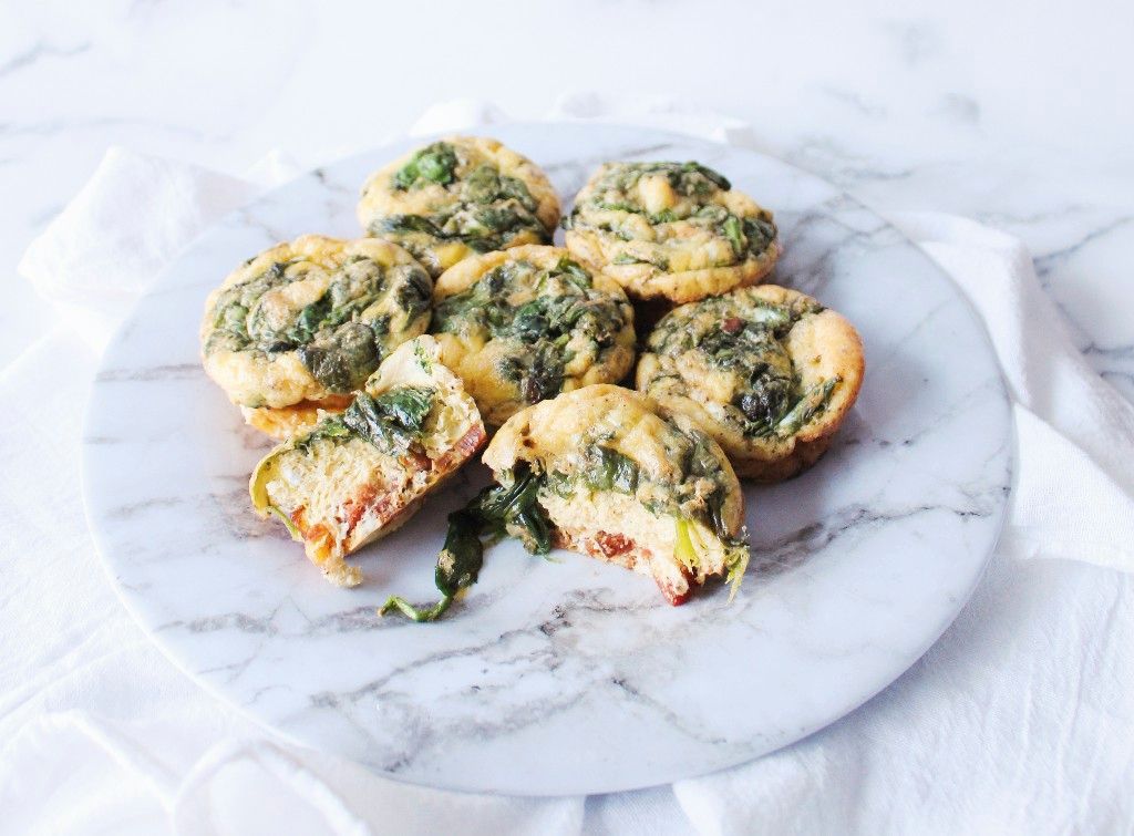 Keto Paleo Bacon Spinach Egg Cups