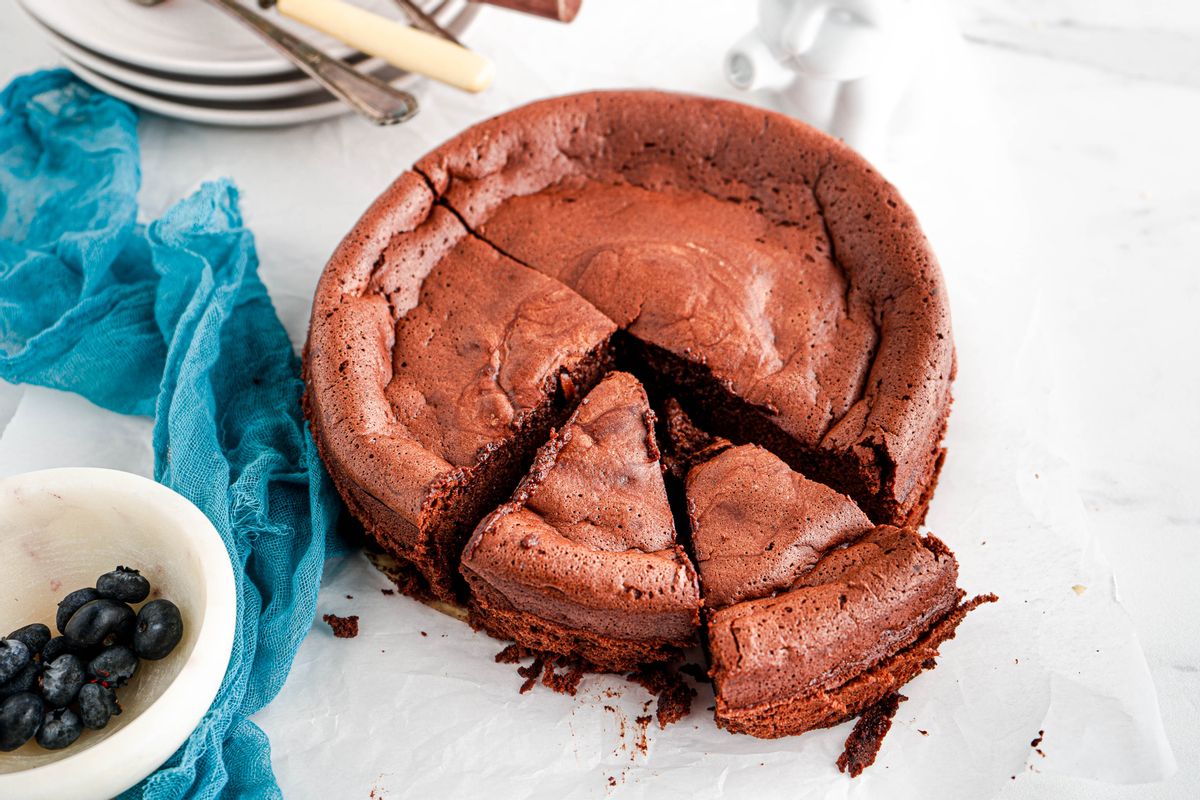 Keto 3-Ingredient Chocolate Souffle Cake