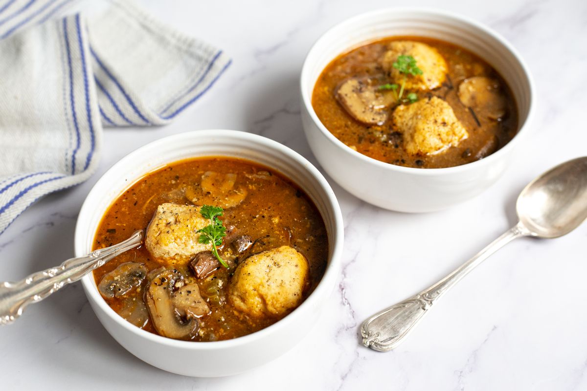 Instant Pot Keto British Beef Stew With Dumplings