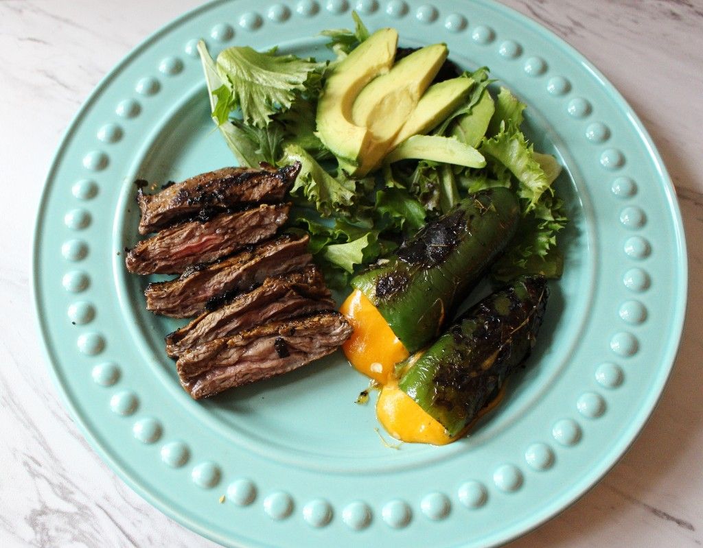 Low Carb Carne Asada w Roasted Cheddar Jalapenos