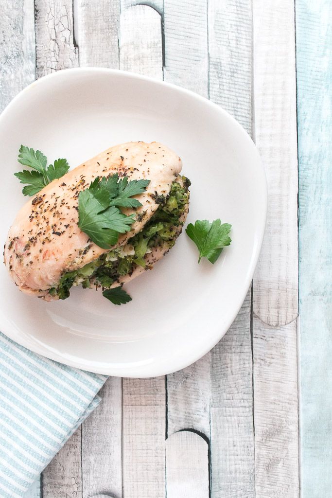 Keto Broccoli and Feta Stuffed Chicken