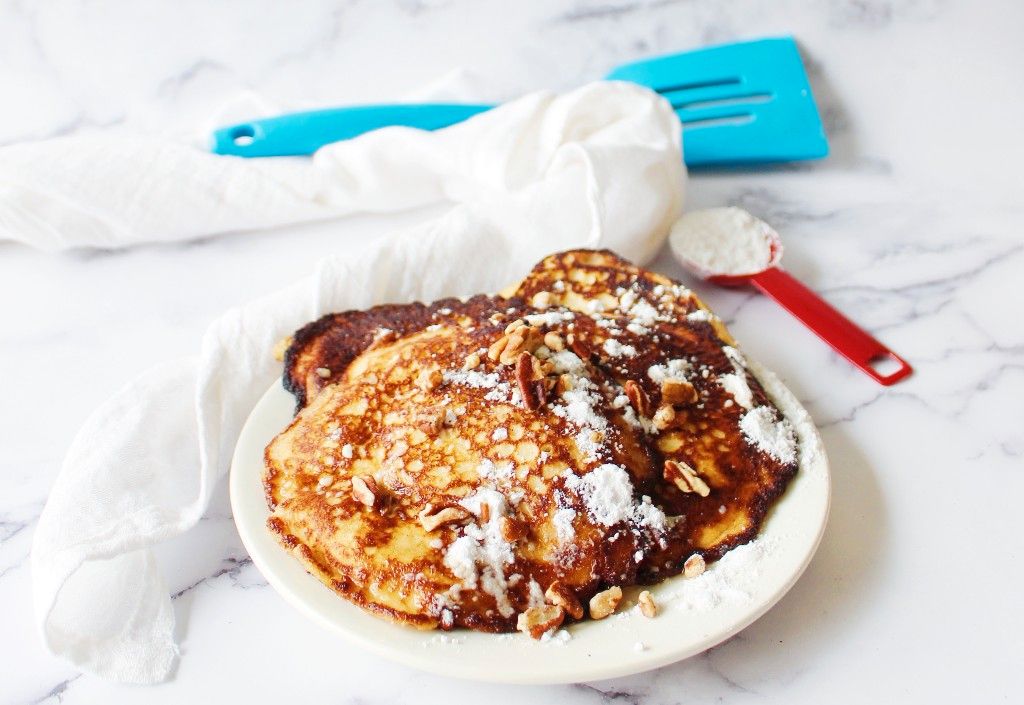 Keto Maple Pecan Pancakes