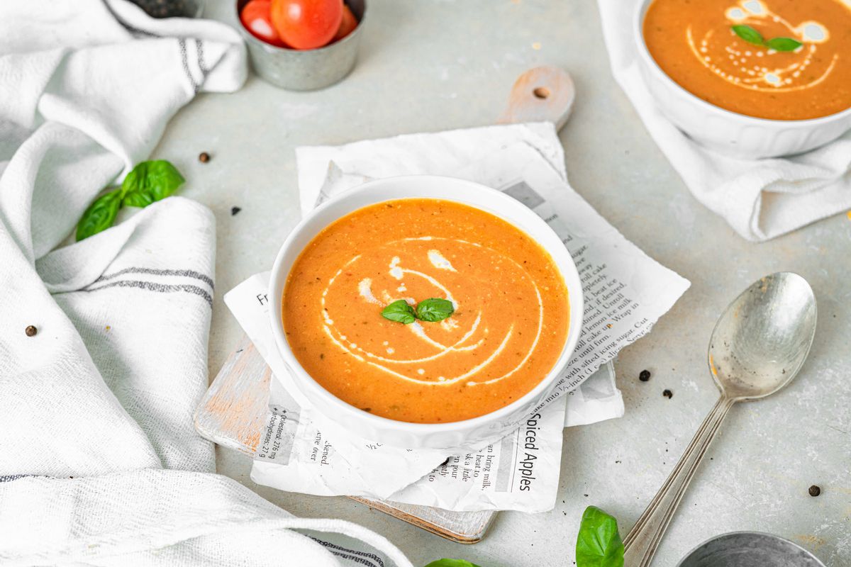 Keto Vegan Roasted Tomato Soup