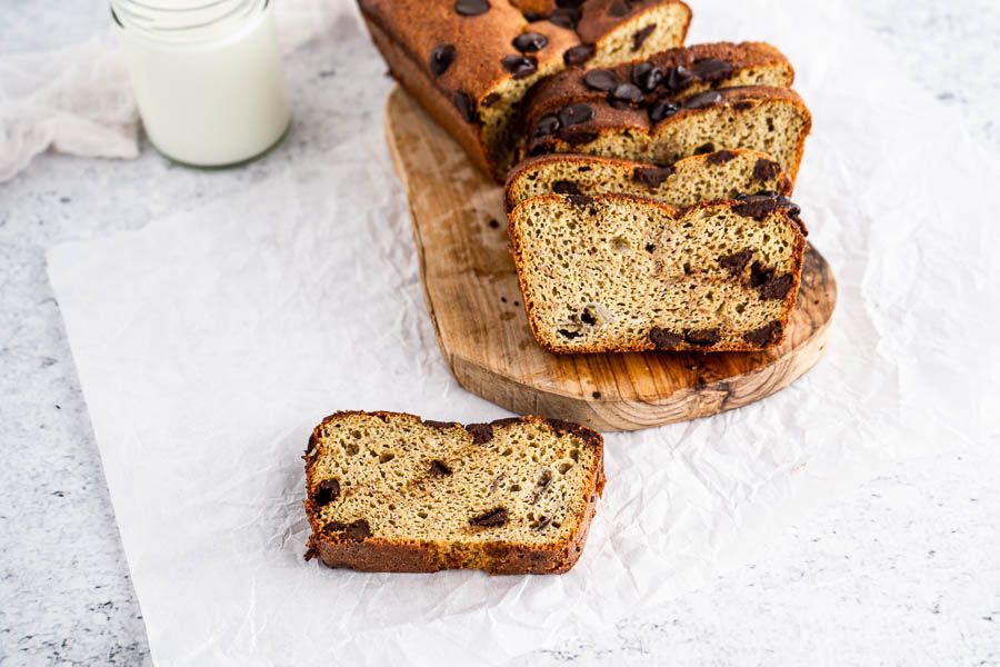 Keto Banana Bread with Chocolate Chips