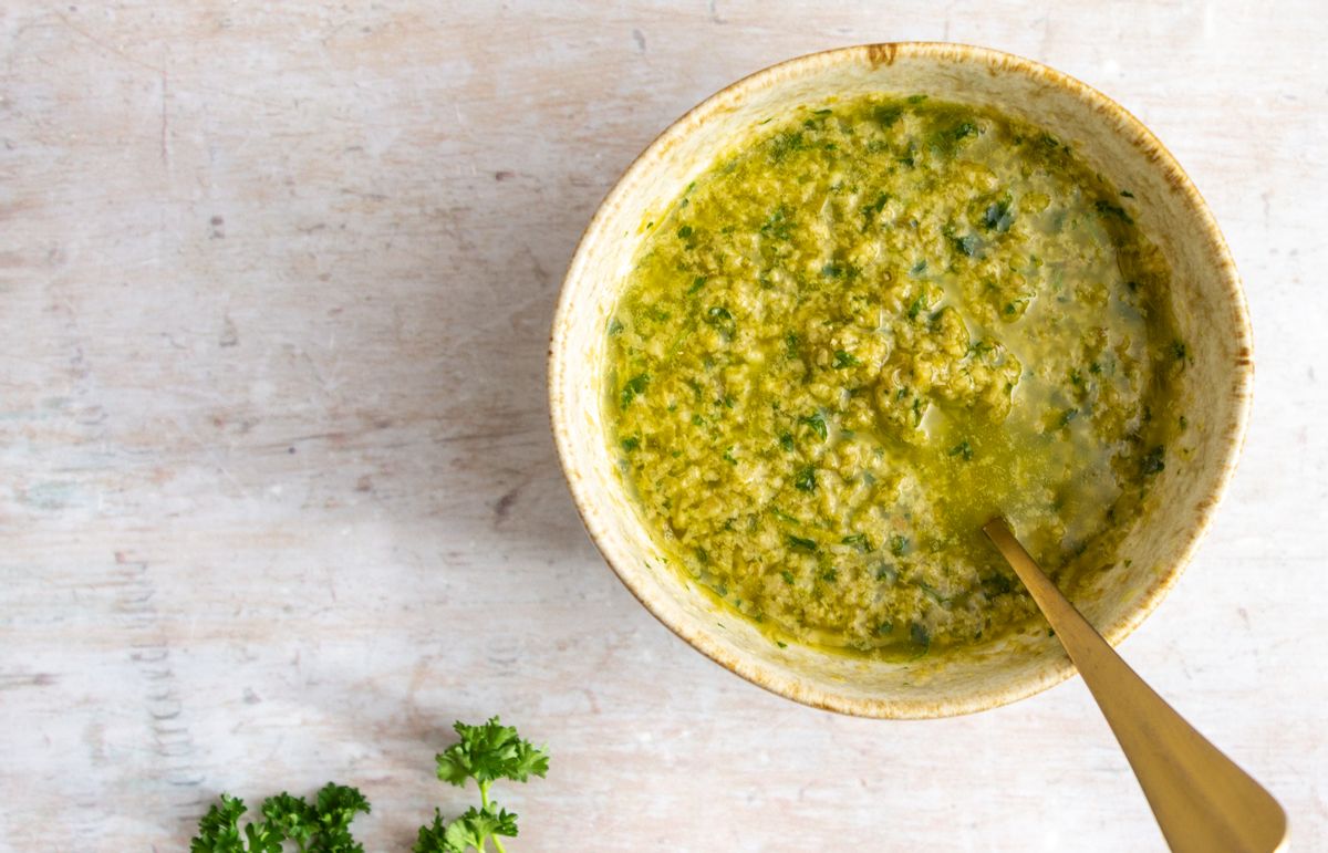 Keto Green Olive and Caper Dressing
