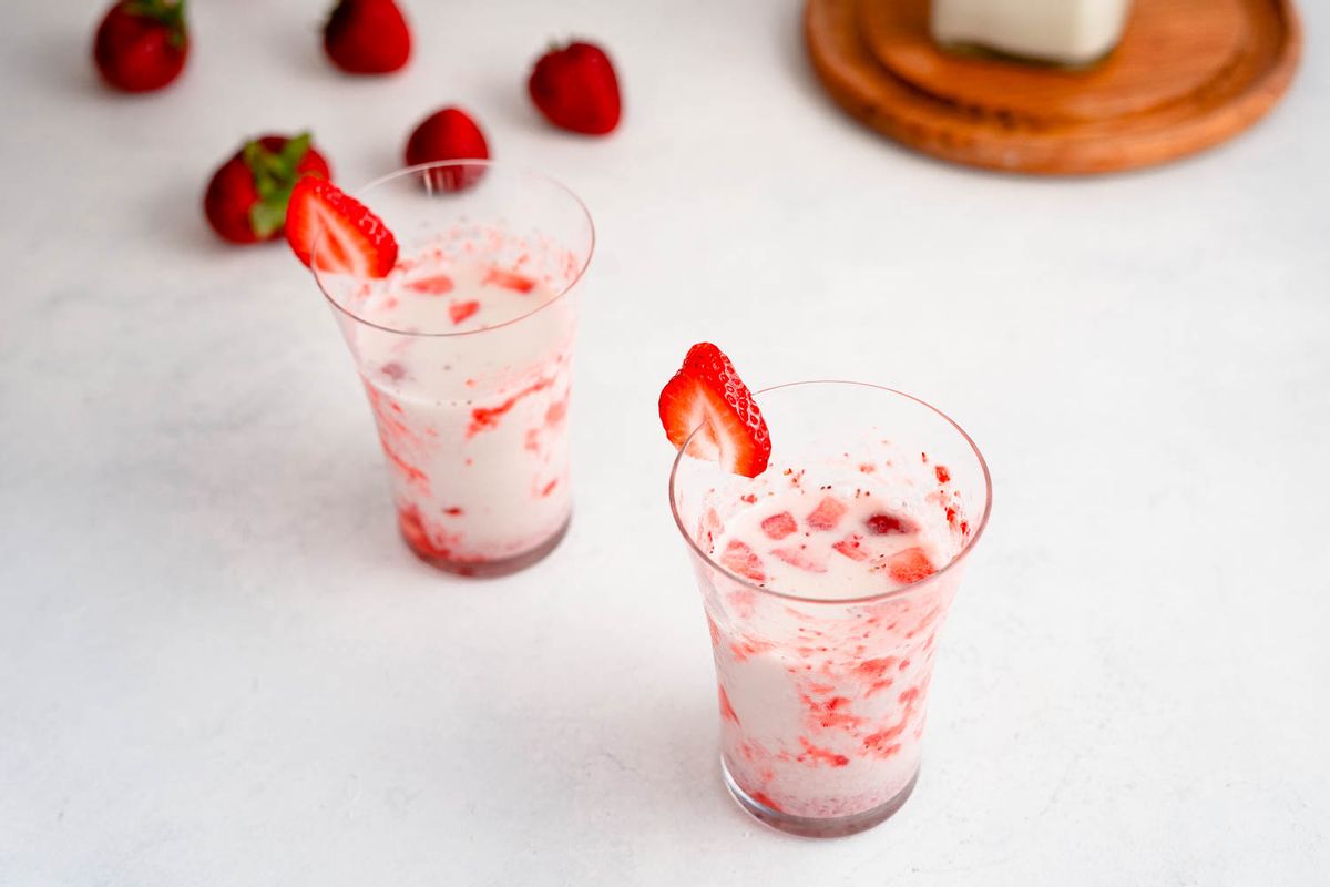 Keto Korean Strawberry Milk