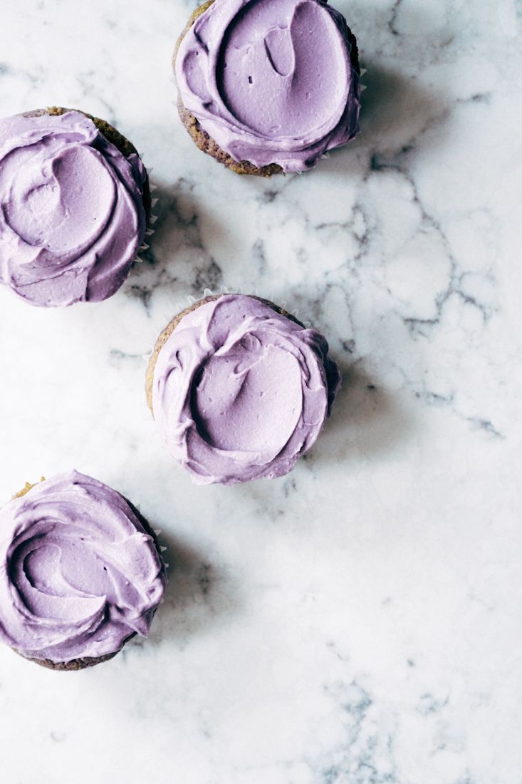 Keto Ube Cupcakes