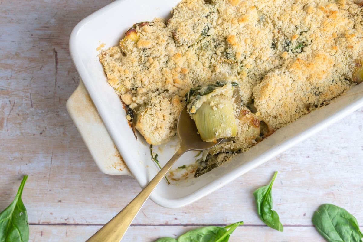 Keto Spinach and Artichoke Casserole