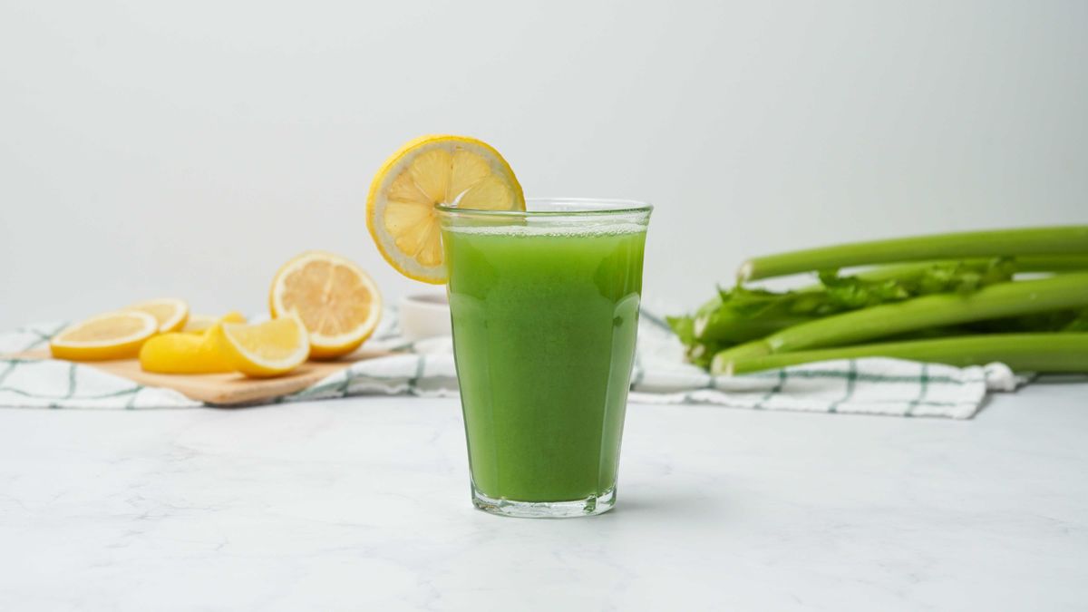 Celery and 2025 lemon juice