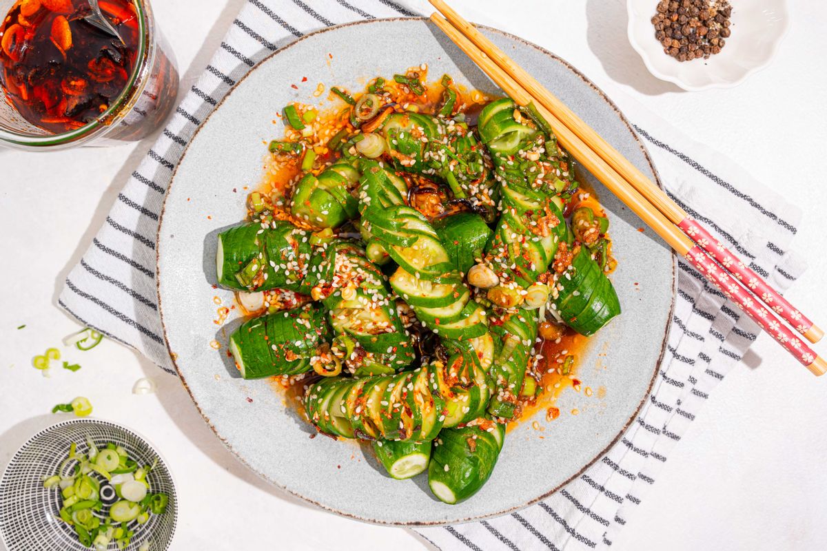 Keto Spicy Asian Cucumber Salad