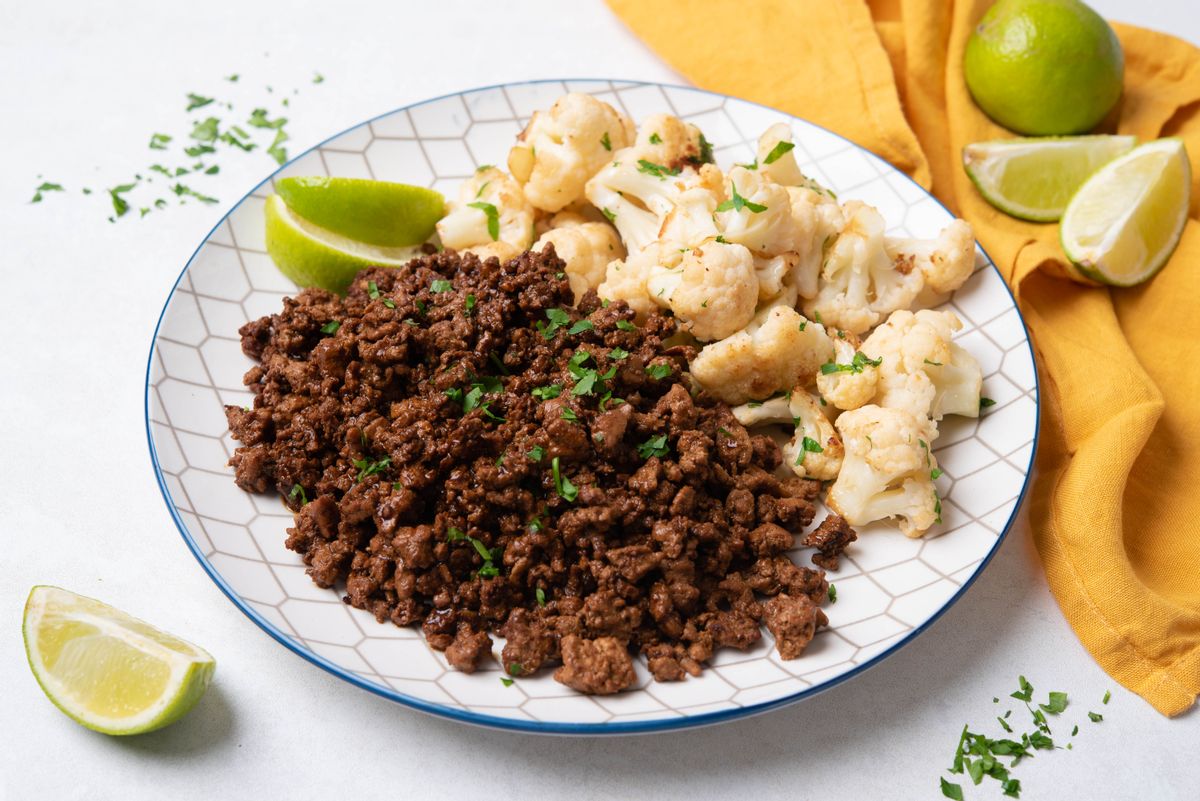 Easy Keto Spicy Ground Turkey with Cauliflower