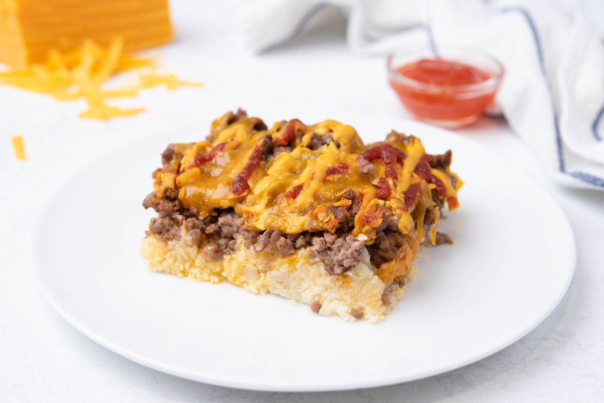 Keto Budget-Friendly Cheeseburger Casserole