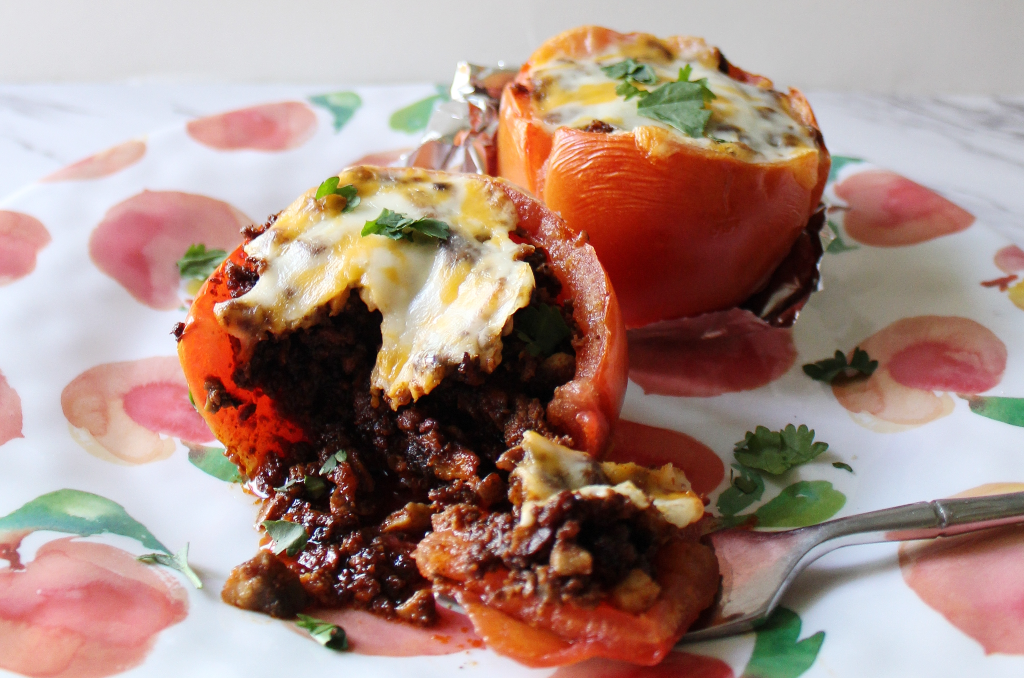 Low Carb Chorizo Stuffed Tomatoes