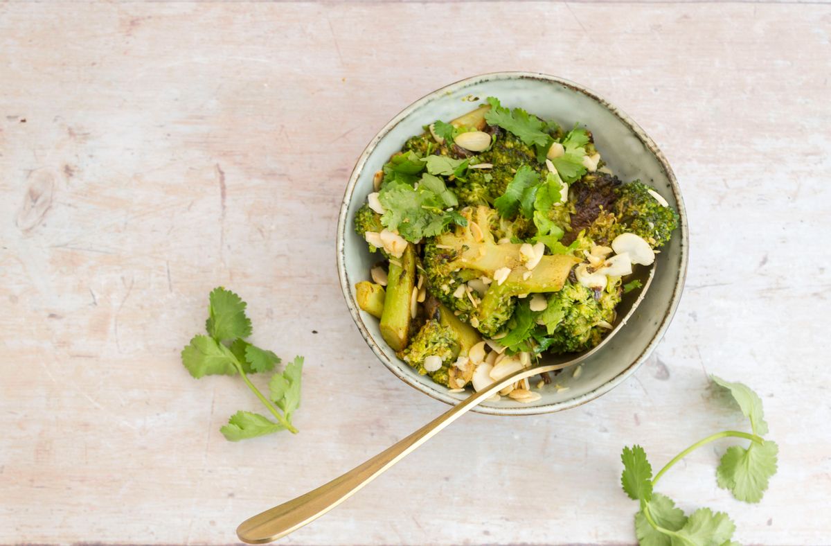 Keto Indian Broccoli and Coriander Stir Fry