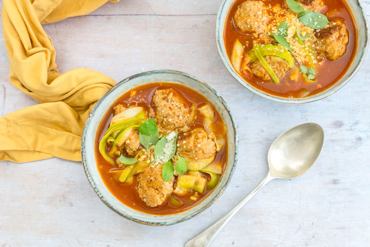 Low Carb Italian Meatball Soup