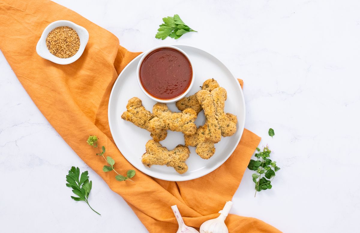 Keto Halloween Biscuit Bones & Marinightmare Sauce