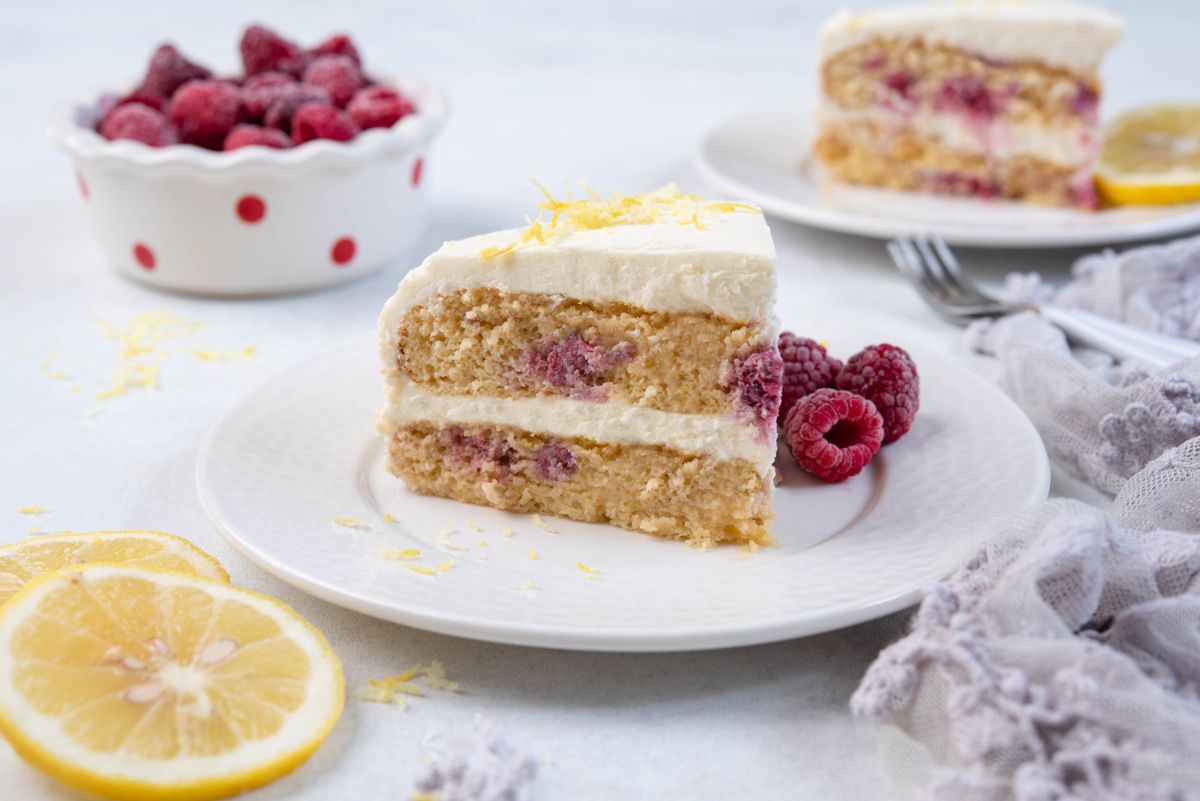 Ultimate Keto Lemon Berry Vanilla Cake