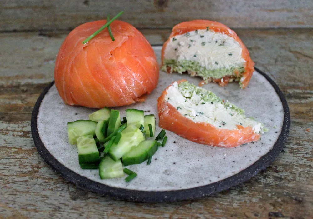 Keto Salmon, Cream Cheese & Avocado Parcels 