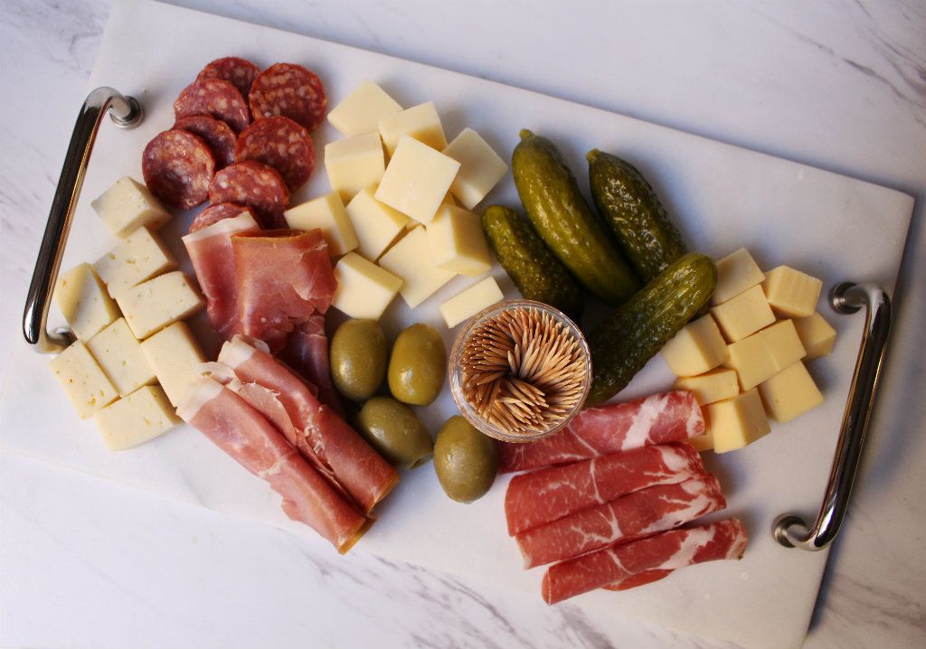 Keto Party Meat And Cheese Board