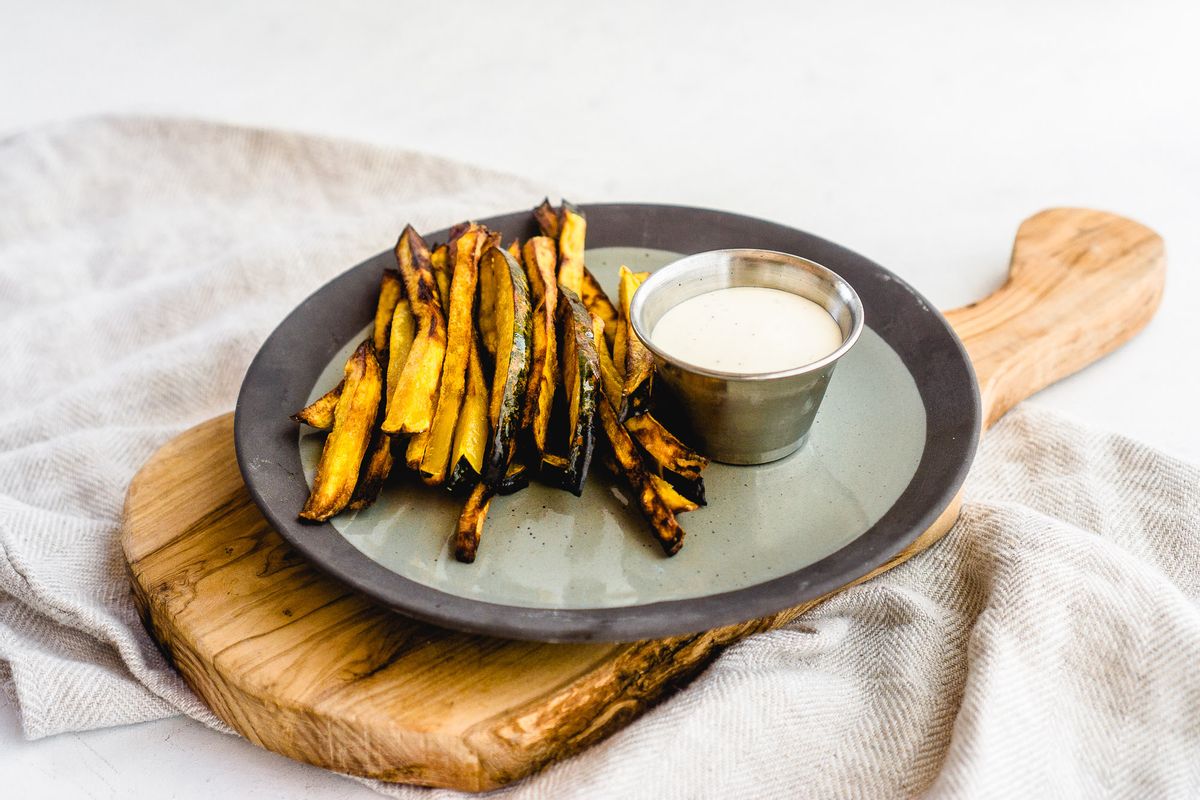 Low Carb Air Fryer Acorn Squash French Fries