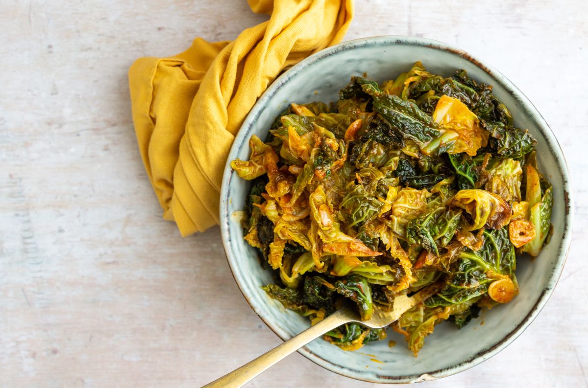 Keto Butter Braised Smoky Cabbage 