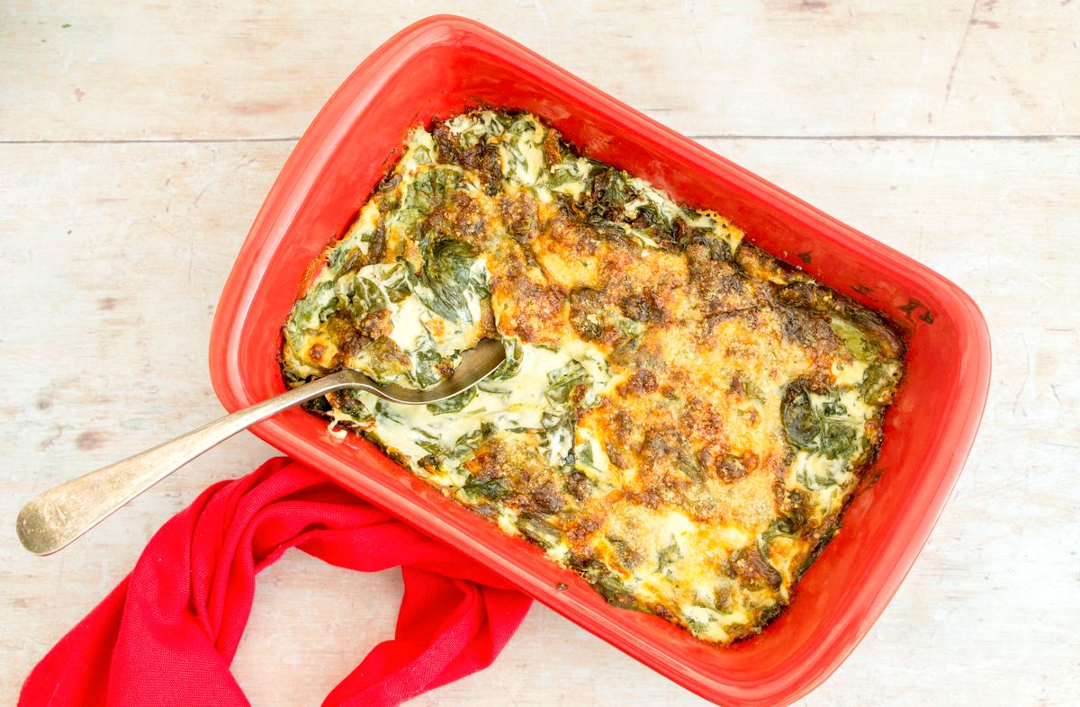 Keto Cheesy Spinach Bake