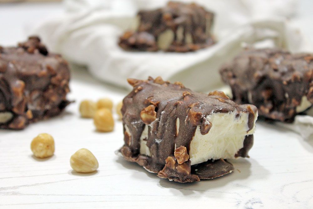 Keto Chocolate Crunch Ice Cream Bars