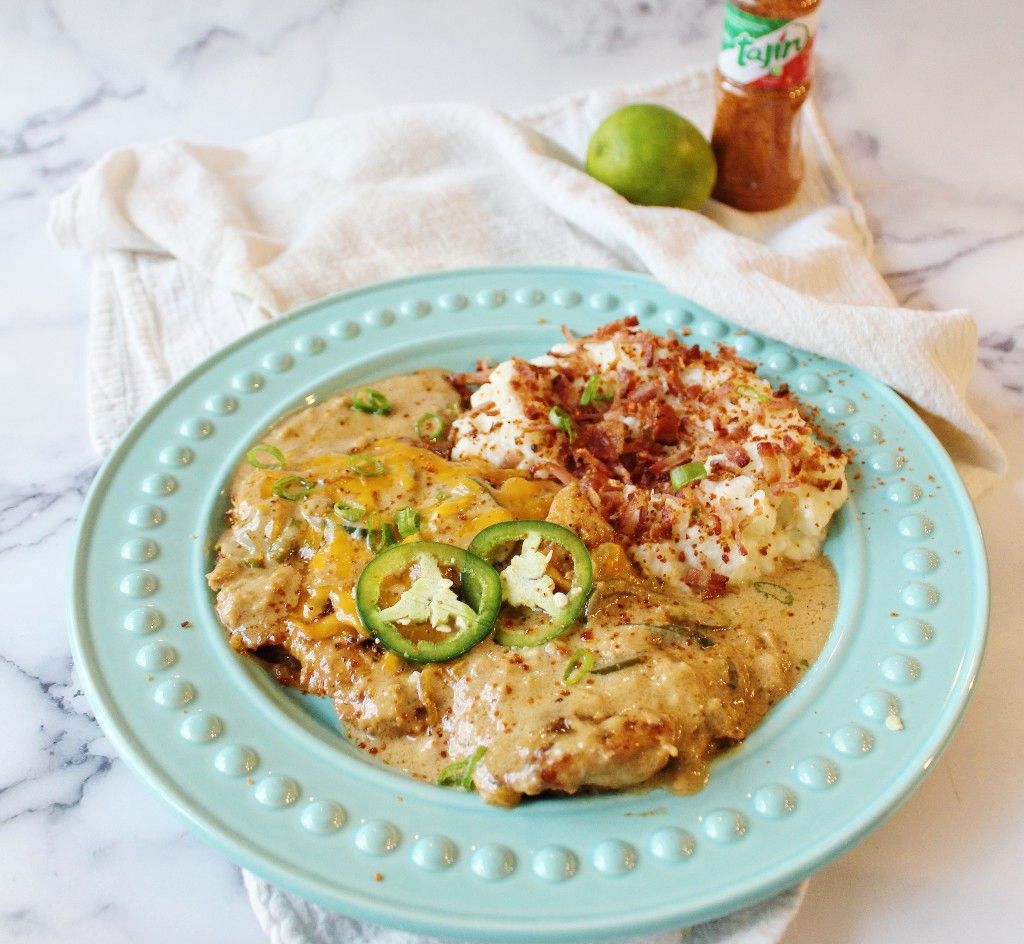 Low Carb OMAD Queso Blanco Chicken w Bacon Mashed Potatoes