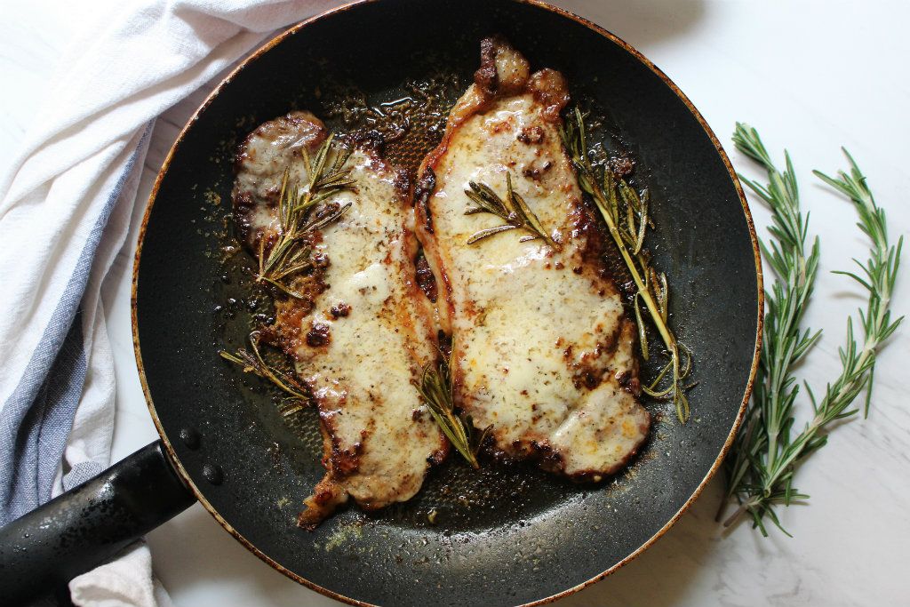 Keto Parmesan Fried Steaks