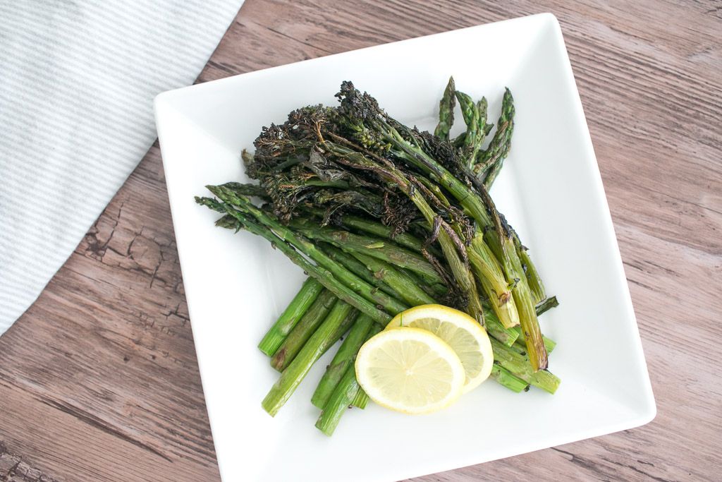 Keto Garlic Roasted Broccolini And Asparagus | Carb Manager