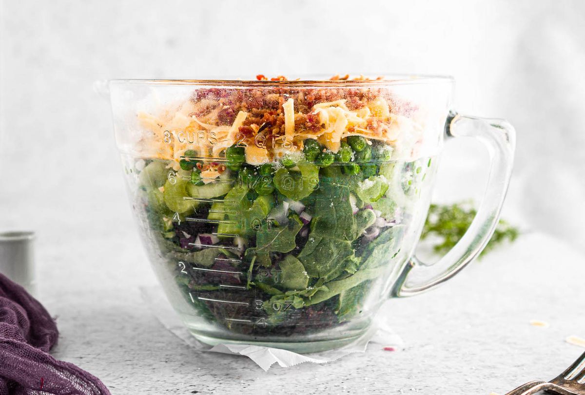 7 Layer Salad in a Jar - Kirbie's Cravings