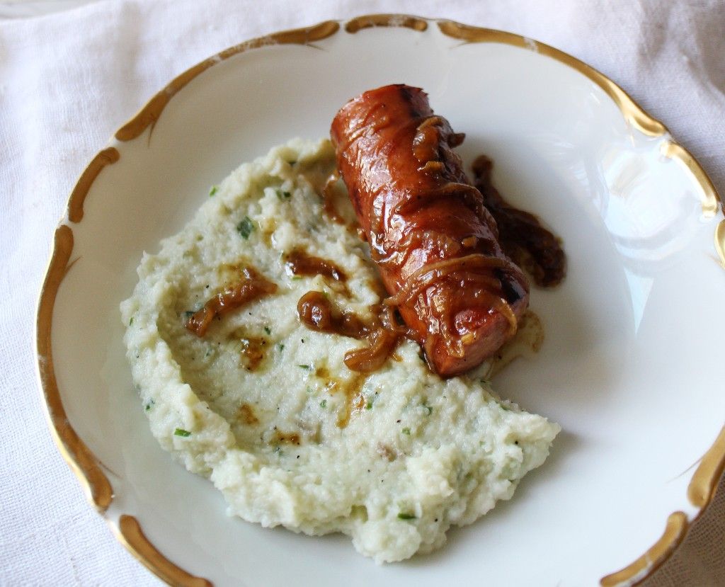 Low Carb Bangers and Mash