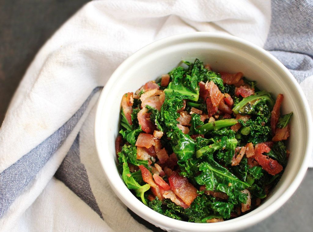 Keto Crispy Bacon and Kale