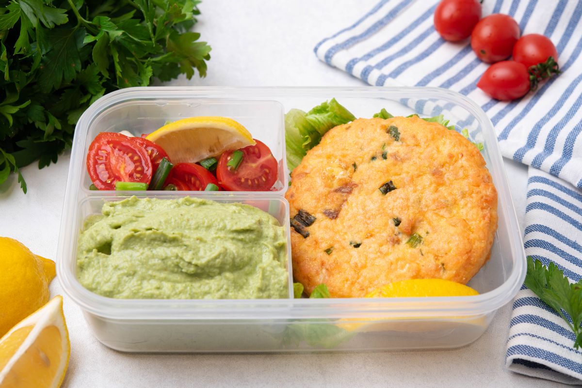 Easy Keto Salmon Patties with Creamy Broccoli Mash