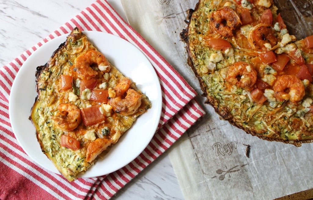 Keto Buffalo Shrimp Pizza