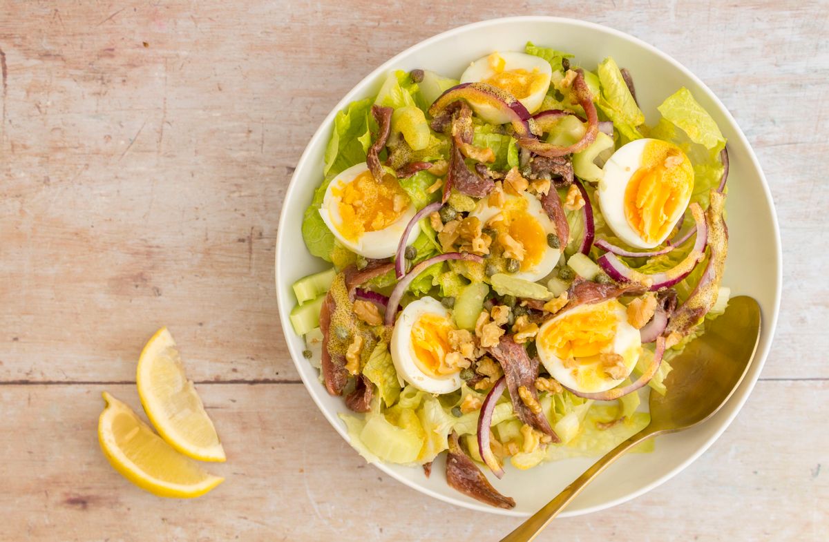 Keto Egg And Anchovy Salad