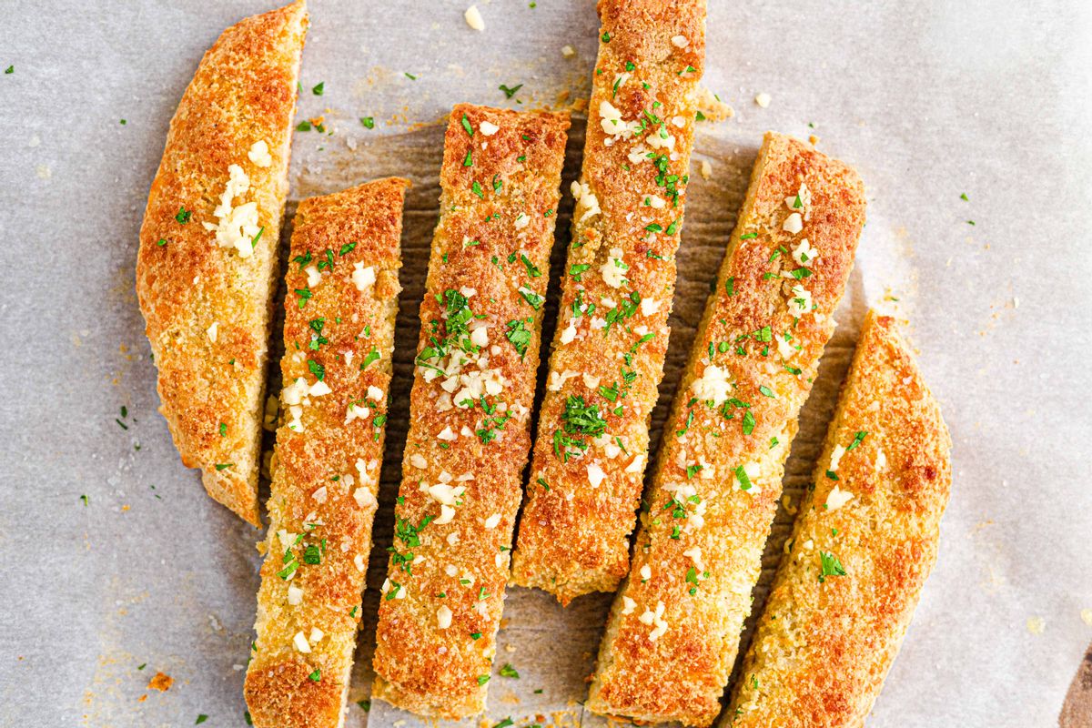 Keto Fathead Garlic Bread