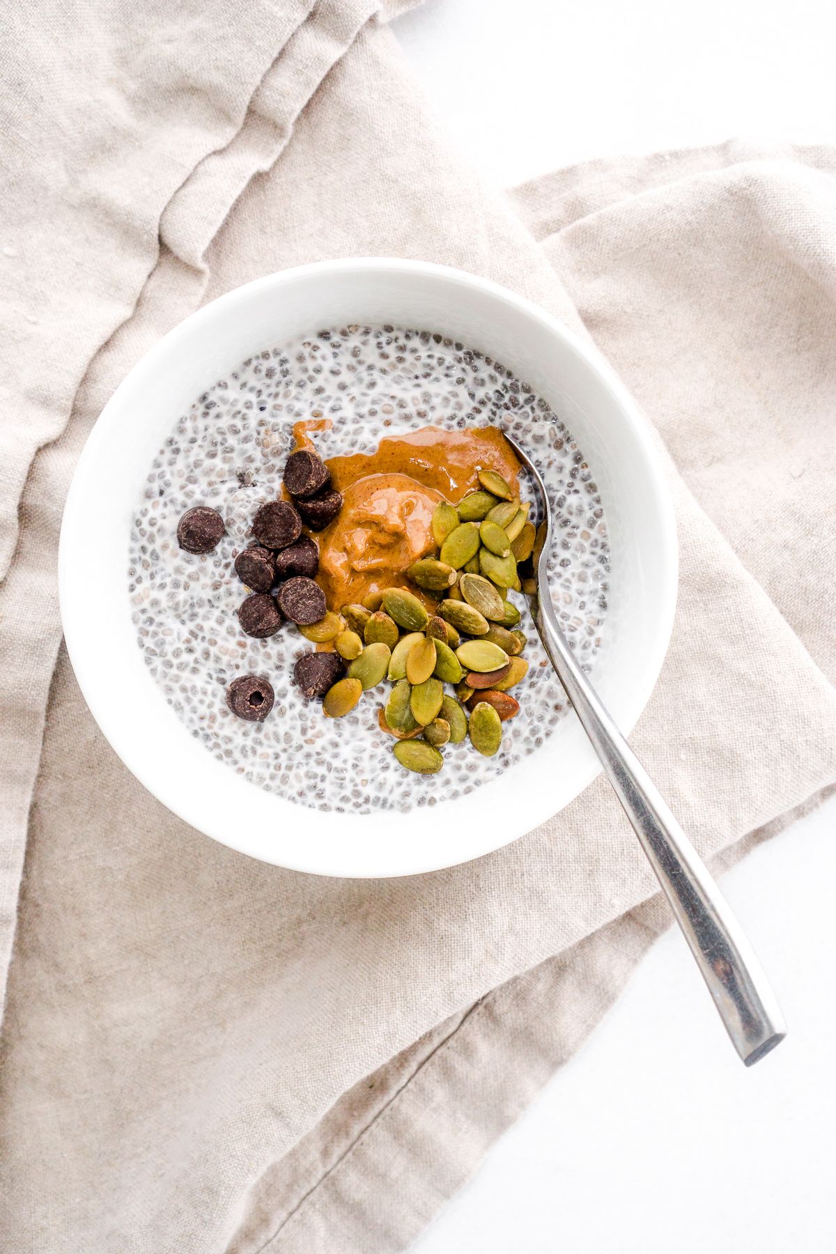 Keto Dark Chocolate Almond Butter Chia Seed "Oatmeal"