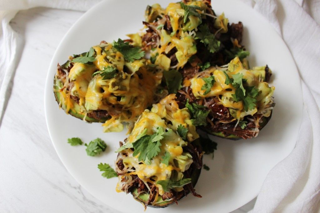 Keto Barbacoa Avocado Bowls